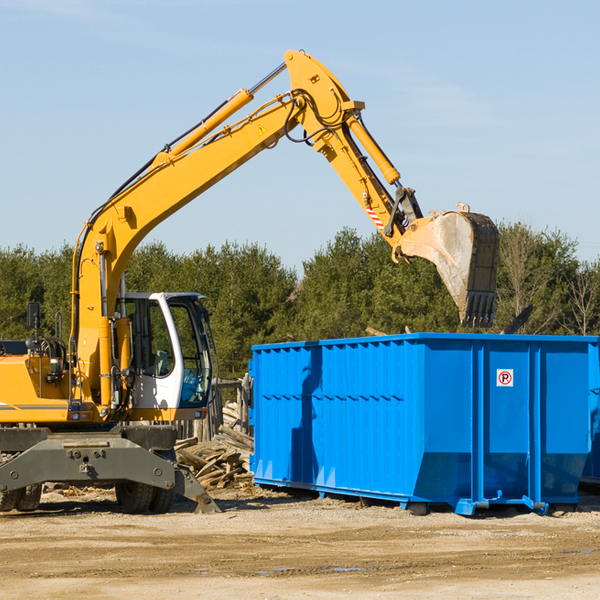 are there any restrictions on where a residential dumpster can be placed in Erie KS